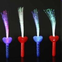Silvesterdeko, leuchtende Glasfaserlampen mit Herz