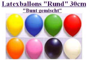 Ballons 30 cm bunt