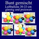 Ballons bunt gemischte Farben