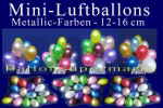 Mini Ballons- Metallicfarben
