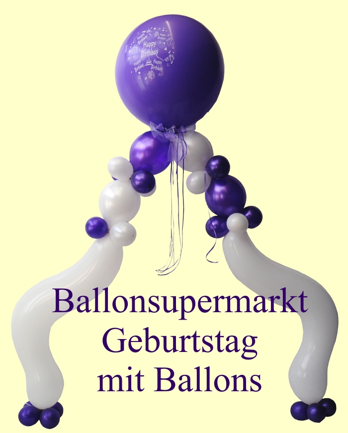 Geburtstag mit Ballons, Ballondekoration Geburtstag