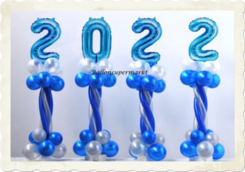 Ballondekoration, Partydekoration Silvester