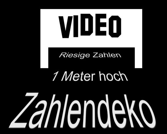 Zahlen Dekoration Silvester 2014 Video