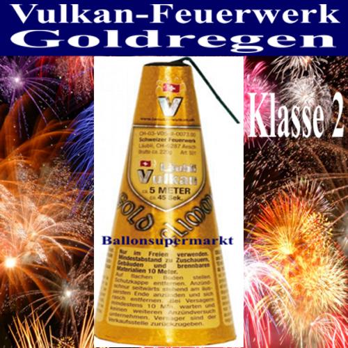 Goldregen-Vulkan-Feuerwerk