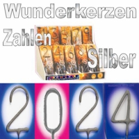 zahlenwunderkerzen 2024 silvesterdeko