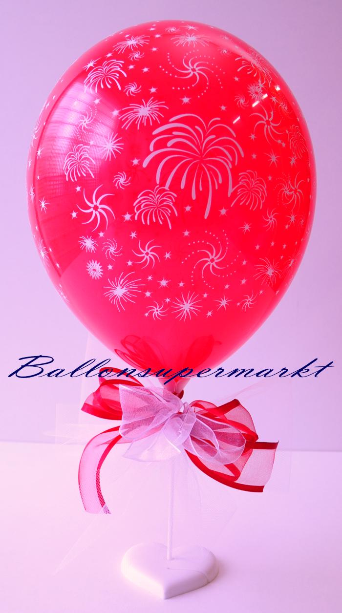 Feuerwerks-Luftballon, Tischdeko Silvester