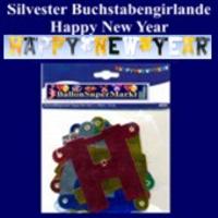 Silvesterdeko Buchstabengirlande Happy New Year