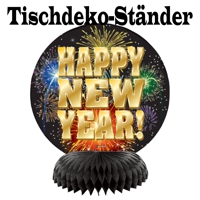 Silvesterdeko Tischdekoration Ständer Happy New Year