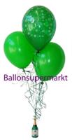 silvesterdeko bukett aus Luftballons, Tischdeko in Grün